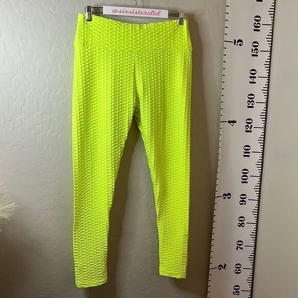 Brazilian butt enhancing leggings textured fabric sexy TikTok slimming SZ XXL - Picture 2 of 10